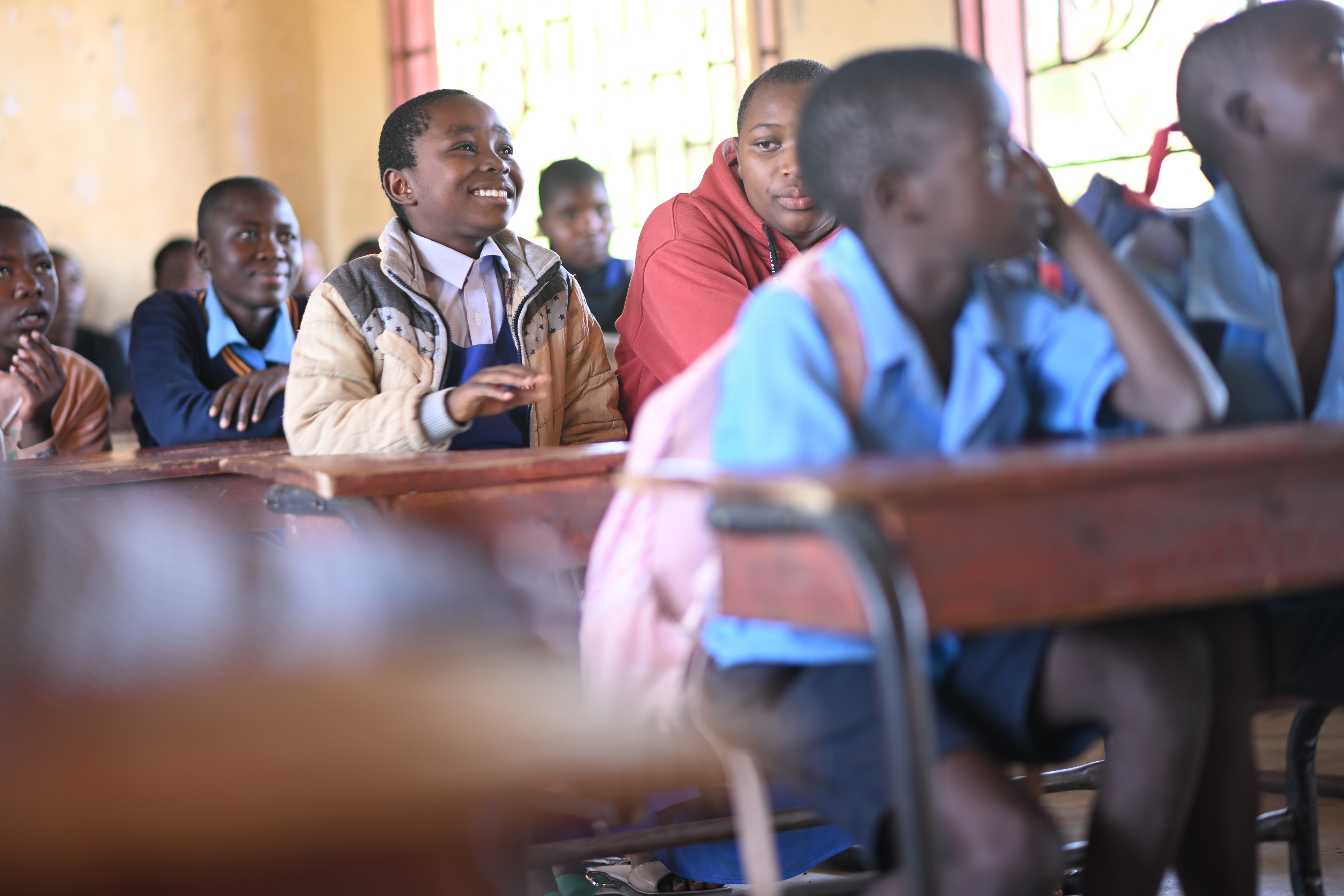 Children in a classroom in Malawi